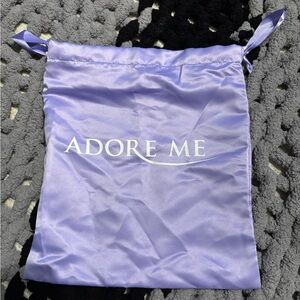 Adore Me Lavender Satin Pouch